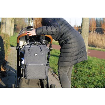 Dooky Diaperbackpack Large Grey Melange
