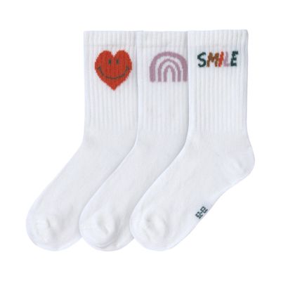 Lässig Tennis Socks GOTS Little Gang Smile 3pcs