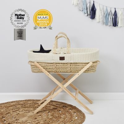 The Little Green Sheep Natural Knitted Moses Linen