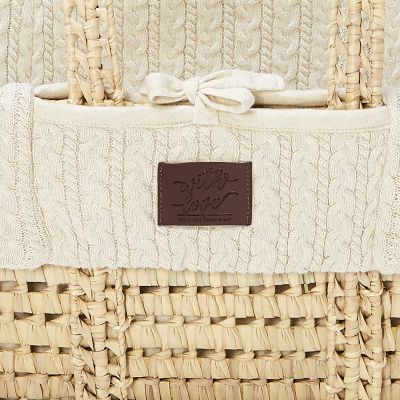 The Little Green Sheep Natural Knitted Moses Linen