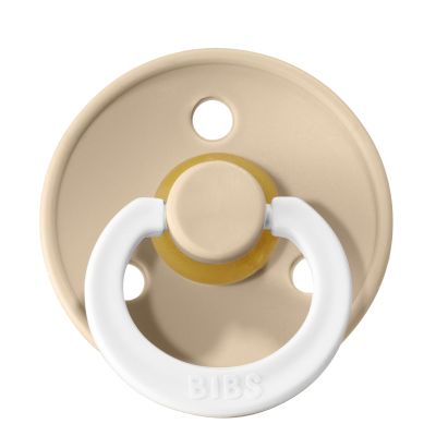 Bibs Fopspeen Round 6-18mnd Glow Vanilla