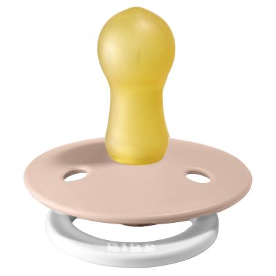 BiBs Glow In The Dark Fopspeen - Rond - 6-18 Mnd - Blush 