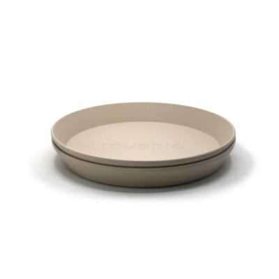 Mushie Bord Rond Vanila (2 stuks)