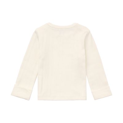 Noppies Shirt Lange Mouw - Maat 50 - Egret Noppies Shirt Lange Mouw - Maat 50 - Egret