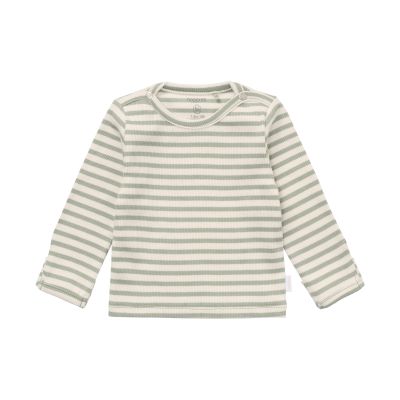 Noppies Shirt Stripe Lange Mouw - Maat 50 - Iceberg Green