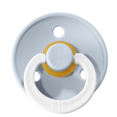 BiBs Glow In The Dark Fopspeen - Rond - 6-18 Mnd - Baby Blue BiBs Glow In The Dark Fopspeen - Rond - 6-18 Mnd - Baby Blue