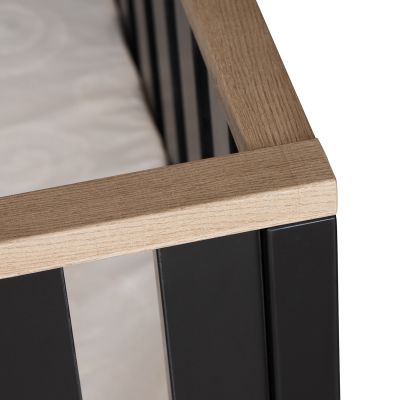 Interbaby Lancaster Park Met Lade - Zwart/Visgraatmotief