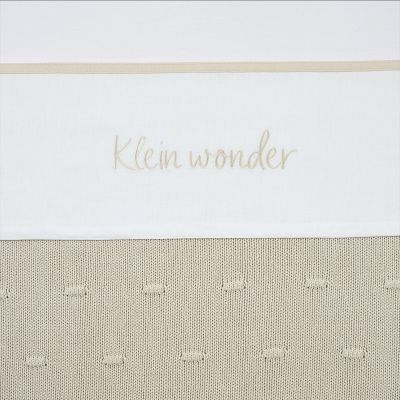 Meyco Baby Klein Wonder Ledikant Laken - 100 x 150 cm - Soft Sand 