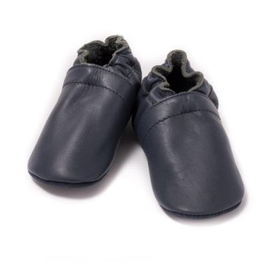 Baby Dutch Slofjes Effen Blauw  3-6 mnd