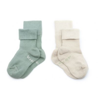 KipKep Blijf-Sokjes - 12-18 Mnd - 2-Pack - Calming Green