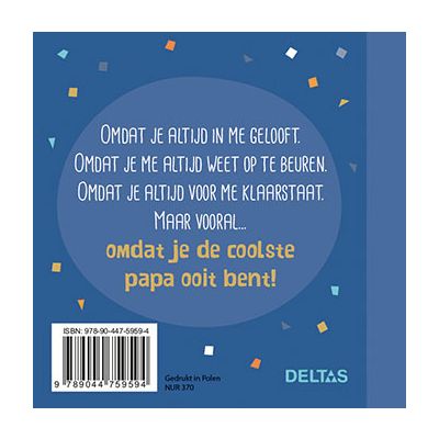 Deltas Voor De Coolste Papa Van De Hele Wereld