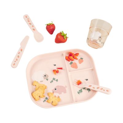 Done By Deer Tiny Farm Vakjes Bord - Powder  Done By Deer Tiny Farm Vakjes Bord - Powder