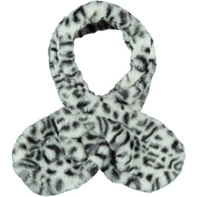 Sarlini Sjaal Fake Fur Panther Sand