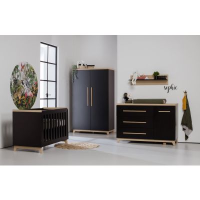 TWF Ledikant 70-140 / Commode 3 Laden/1 Deur / Hanglegkast 2 Deuren Bradford