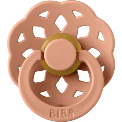 BiBs Boheme Fopspeen - Rond - 0-6 Mnd - Peach 