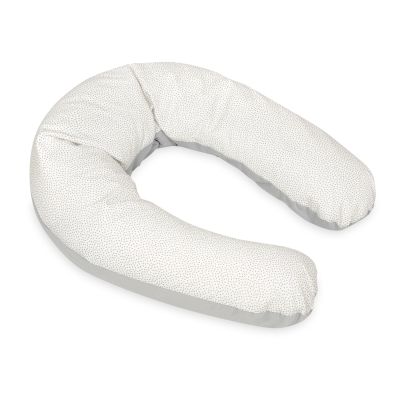 Babymatex Voedingskussen Relax Velvet White Grey Dots / Grey