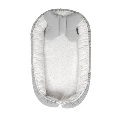 Babymatex Babynest Velvet White Grey Dots / Grey 