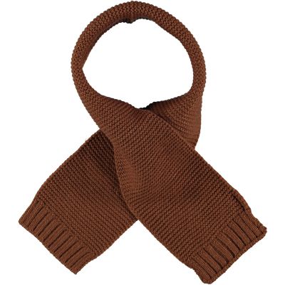 Sarlini Sjaal Knit Uni Mid Brown