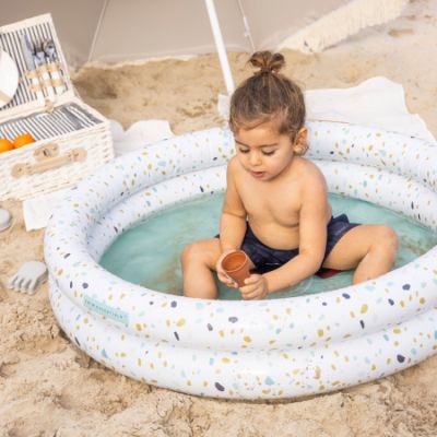 Swim Essentials Exclusive Zwembad - 100 cm - Terazzo White