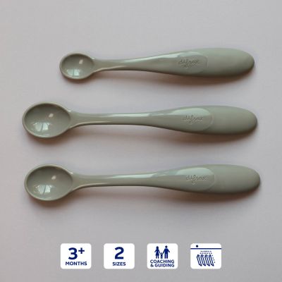 Difrax Lepels Babyvoeding Clay (3 stuks)