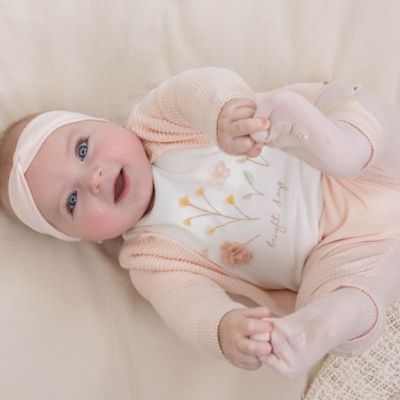 Little Dutch T-Shirt Flowers White 50-56