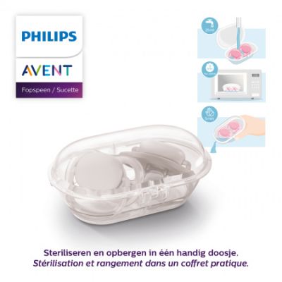 Philips Avent Fopspeen Ultra Air Geel Night 18mnd+ (2 stuks) SCF376/01