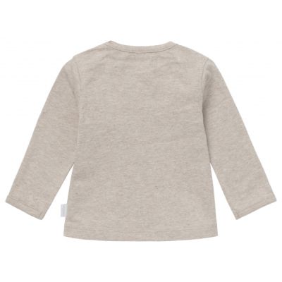 Noppies T-Shirt Hester Taupe Melange maat 62 Noppies T-Shirt Hester Taupe Melange maat 62