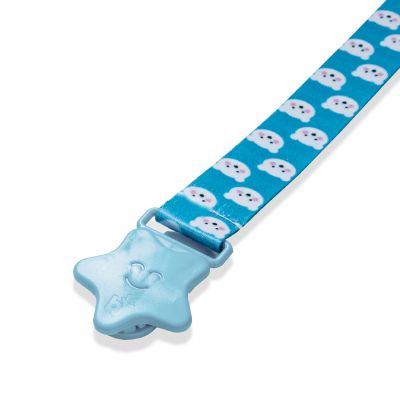 Babyjem Speenketting Blauw Beertjes