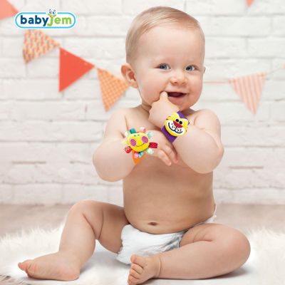 Babyjem Pols -en Sokken rammelaar Leeuw en Kikker