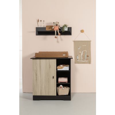Commode 1 Deur 3 Vakken Basalt