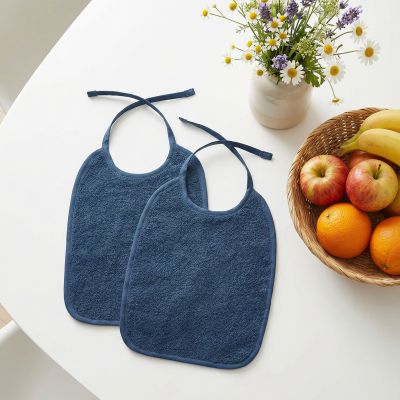 Meyco Slab met Striksluiting Badstof - Indigo - 2-Pack