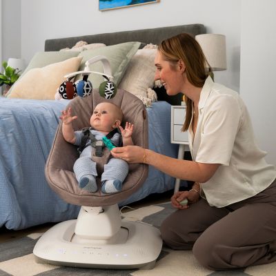 UPPAbaby Mamaroo Smart Babyswing - Wells - Dark Taupe Mélange