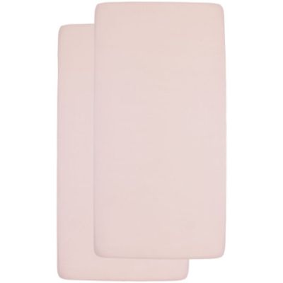 Meyco Ledikanthoeslaken Jersey Soft Pink 60x120cm 2-Pack