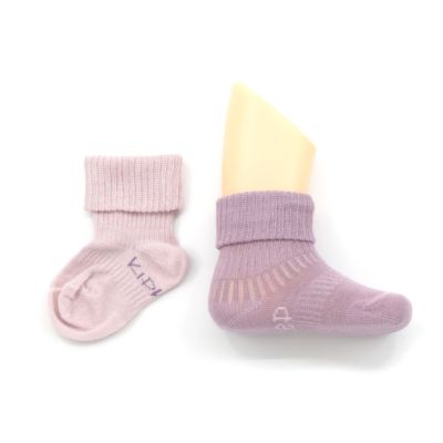 KipKep Blijf-Sokjes - 12-18 Mnd - 2-Pack - Mauve