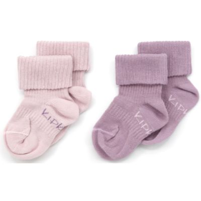 KipKep Blijf-Sokjes - 12-18 Mnd - 2-Pack - Mauve