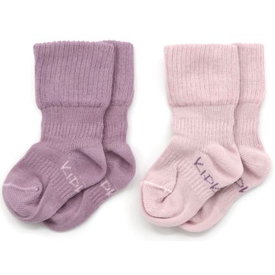 KipKep Blijf-Sokjes - 2-6 Mnd - 2_Pack - Pastel Violet