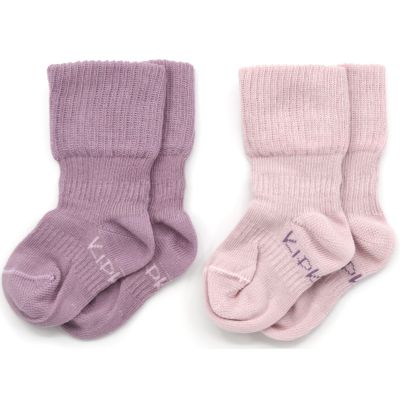 KipKep Blijf-Sokjes - 6-12 Mnd - 2-Pack - Pastel Violet