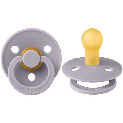 Bibs Fopspeen Round 6-18mnd Fossil Grey
