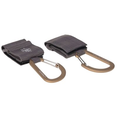 Lässig Stroller Hooks Met Karabijnhaak Antrhraciet 2-Pack