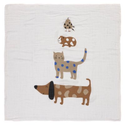 Lässig Heavenly Soft Swaddle L Little Mateys Royal Blue 80 x 80 cm 3-Pack
