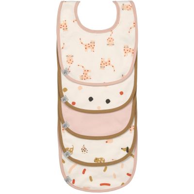 Lässig Slab Multi Pack Bib Little Mateys Spicy Orange 5-Pack