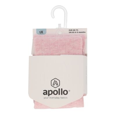 Apollo Maillot Rib Pink Melange maat 68/74