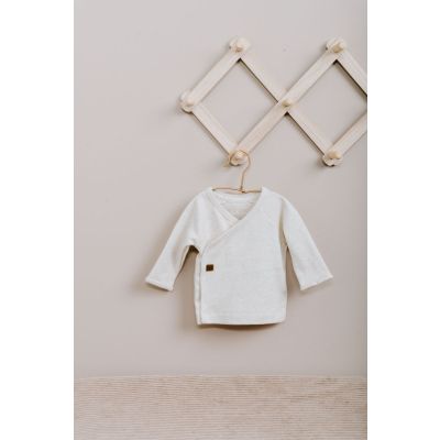 Baby's Only Trui Met Overslag Melange Warm Linen