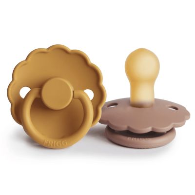 Frigg Fopspeen Daisy Honey Gold/Rose Gold T1 0-6mnd (2 stuks)