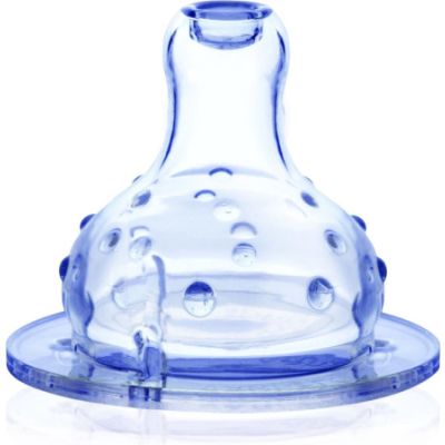 Nuby Speen Vari-Flo Zacht Siliconen Brede Hals Gepatenteerde Antikoliek  4mnd+ 2stuks  

