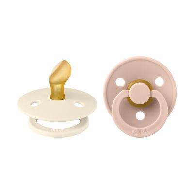 BiBs Fopspeen - Anatomisch - 2 Stuks - 0-6 Mnd - Ivory/Blush
