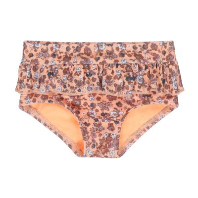 Dirkje Zwembroekje Flowers Neon Peach maat 50/56