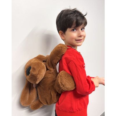Babyjem Kinderrugzak Pluche Hond Lichtbruin