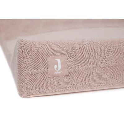 Jollein Aankleedkussenhoes Shell Knit Wild Rose GOTS 50 x 70 cm