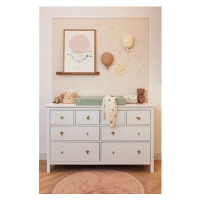 Jollein Aankleedkussenhoes Shell Knit Sea Foam GOTS 50 x 70 cm